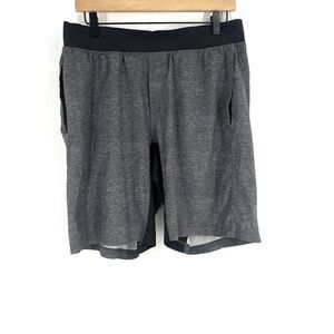 Lululemon T.H.E. Shorts Size Large Mens Gray Linerless 9” Train Run Gym Workout